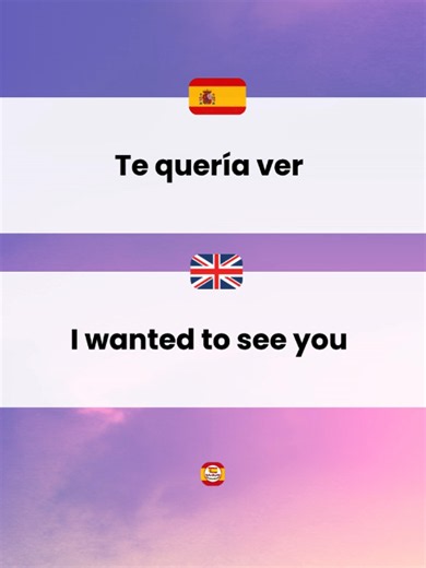 Learn Spanish: 'Te quería ver' — Meaning & Example Uses