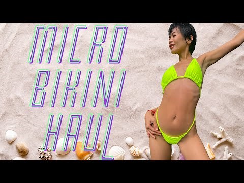 Micro Bikini Try On Haul! ASIAN MODEL! FAN VOTE for EXTREME NANO BIKINI!