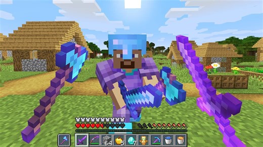 Minecraft UHC but you can dual wield weapons....