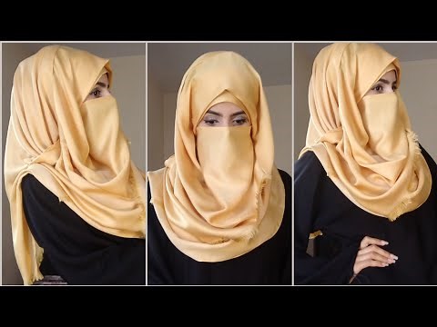 Hijab Style with Niqab | Full coverage| Hijab styles 2020 | Hijab with Niqab Tutorial | Niqab Style
