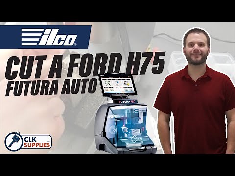 Cutting a Ford H75 key by code on the Futura Auto