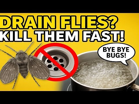 ✅ How to Get Rid of Drain Flies FAST! 🪰 DIY + Natural & Chemical Solutions That Work!