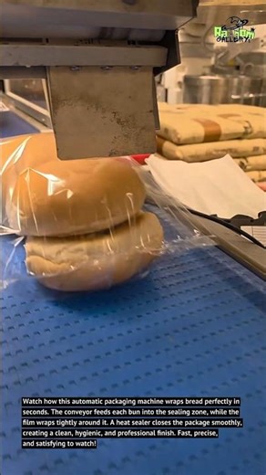Automatic Bread Packaging Machine | Super Fast Wrapping! 🍞