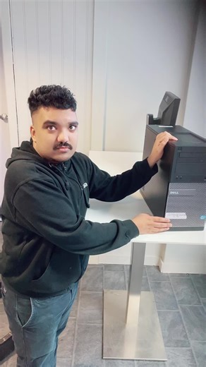 Dell Desktop Computer Setup and Features Demonstration