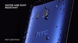 Go ahead, embrace that rainstorm — HTC U11's IP67 certified water resistance keeps your phone safe. | HTC