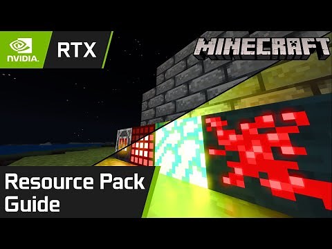 Minecraft RTX Ray Tracing how to create a Resource Pack Tutorial