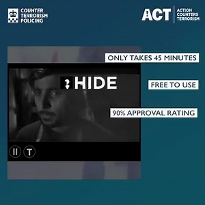 8.7K views · 96 reactions | ACT Awareness E-Learning has prepared over 400,000 people should the worst happen. Training is free and open to UK businesses and the public. The latest version offers updated advice from security experts and a simplified registration process: https://ct.highfieldelearning.com/ | Counter Terrorism Policing | Facebook