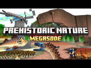 I built a GIGANTIC Dinosaur Park in Minecraft - Prehistoric Nature Mod