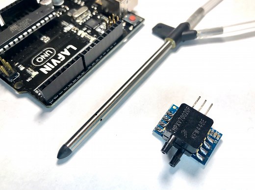 Arduino Pitot Tube Wind Speed and Airspeed Indicator - Theory and Experiments — Maker Portal