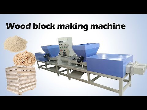 Compressed Wood Sawdust Block Making Machine | Sawdust Recycling Machine from Shuliy #woodblock