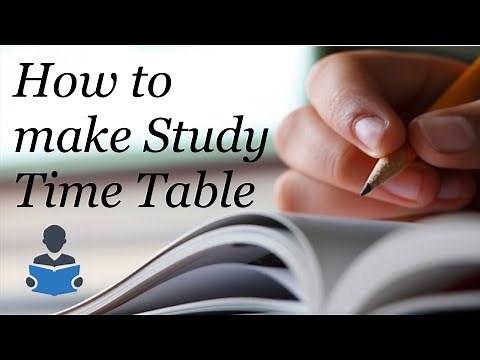 How to make Study Time Table Best Way