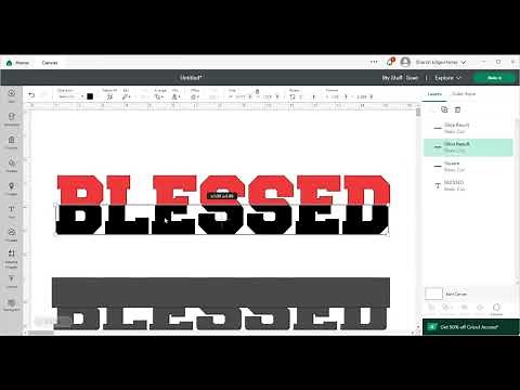 Two Color Font in Cricut Design Space
