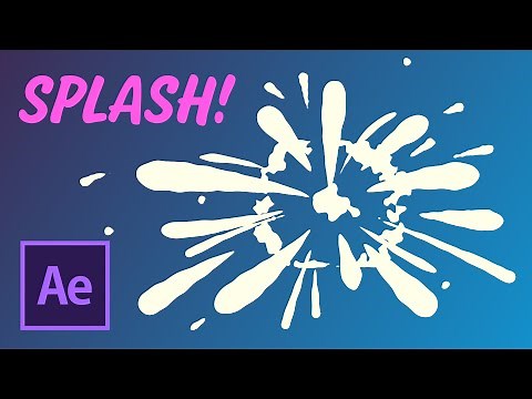 Splash animation - using NEW tapered shape strokes | After Effects Tutorial