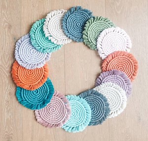 234K views · 1.8K reactions | Macramé, but make it functional! Watch as Cotton Dreamer creates these stylish coasters, then tell us what your favorite beverage is  | Etsy | Facebook