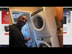 how to install bracket to stack dryer and washer Electrolux STACKIT7X