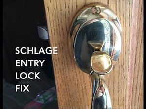 Schlage entry lock fix