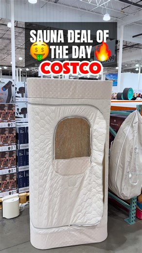 Costco just stocked the Homedics portable steam sauna and it’s $80 off at $199.99, which is wild for something that delivers a full spa-level steam session at home. Step in, zip up, and the heat melts stress while your body loosens up and detoxes—share this with someone who needs recovery! #costcofinds #costcowonders #costcoinfluencer #costco #homedics #wellness #recovery #homespa #costcobuys | Costco Wonders