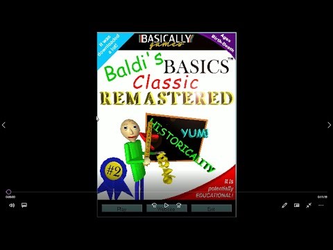 Baldi's Basics Classic Remastered|gameplay