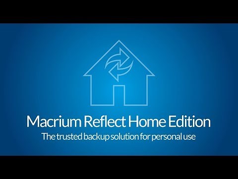 Welcome to Macrium Reflect Home Edition