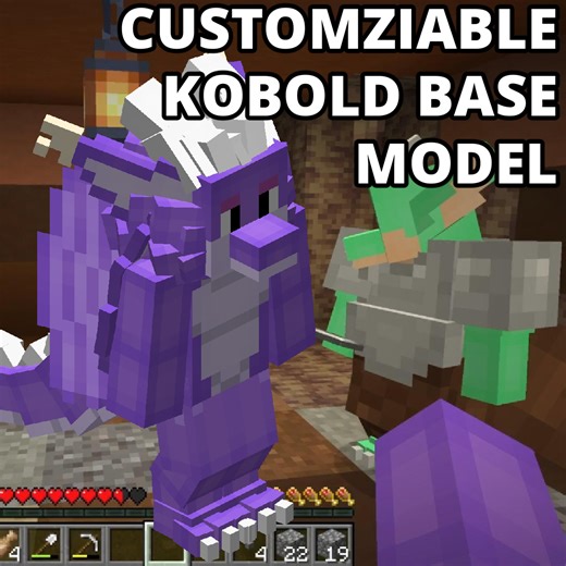 MC Customizable Player Models Kobold Base Model! by RowanWyvern