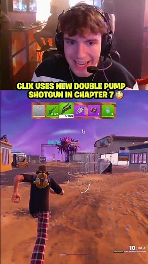 Clix uses NEW Double Pump shotgun in Chapter 7 😳