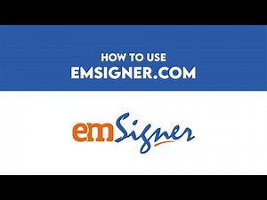 Using emsiger.com to sign the documents received in email.