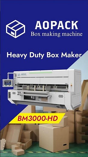 Aopack BM3000-HD Heavy Duty Box Maker Machine | Corrugated Box Making Machine #shorts #boxmachine