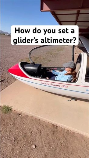 How to set a glider’s altimeter #aviation #flying #glider #learntofly