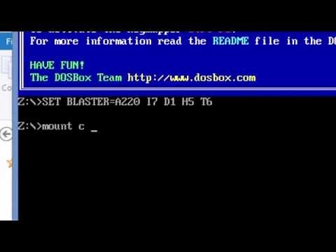 DosBOX : how to install it on windows 7/8/8.1/10 and mount a drive