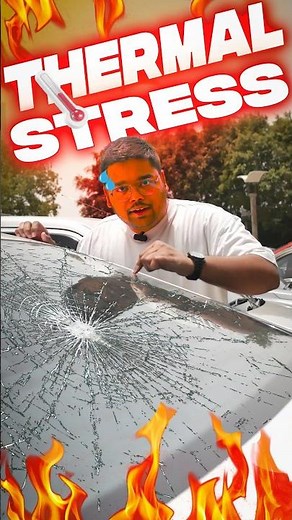 Thermal Stress Breakage 🪟 #cars24