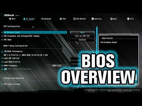 ASRock B450 Steel Legend BIOS Overview
