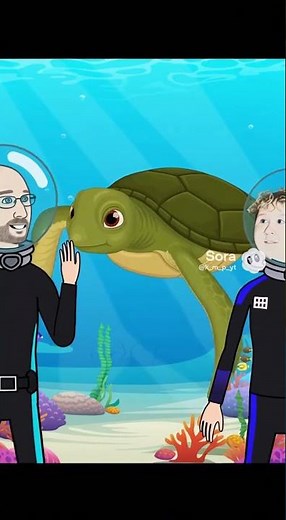 🐠 Cartoon Ocean Dive: Scuba Surprise!