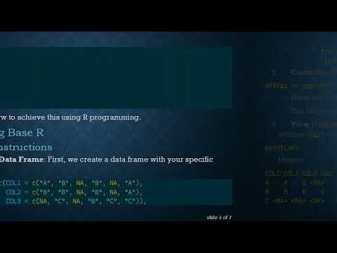 Counting As and Bs in a Matrix: An Easy Guide