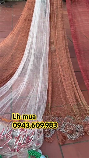 Custom made fishing nets are available at the factory.