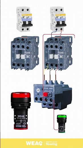 How Two Contactors and a Overload Relay Work Together | Electrical Wiring Guide.