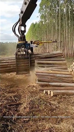 Heavy Log Loader in Action | Fast and Powerful Forestry Machine Work