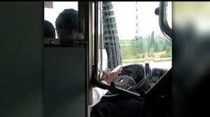 Bus driver caught on camera texting