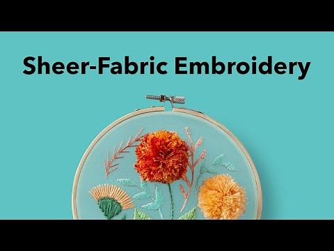 3D Organza Embroidery Tutorial | Weekend Project Showcase