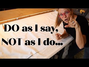 DIY Roman Shade ring spacing and stringing.