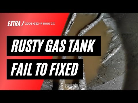 Gas tank RUST REMOVER. It Works. pt2
