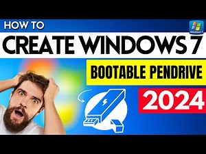 How To Create Windows 7 Bootable USB Flash Drive || Windows 7 USB Installer 2024💥