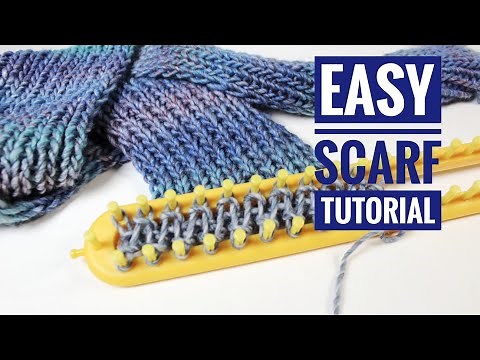 How to Loom Knit an Easy Infinity Scarf (DIY Tutorial)