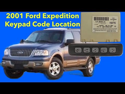 2001 Ford Expedition keyless entry code location