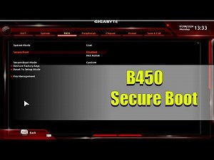B450 Secure Boot
