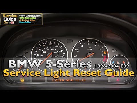 BMW 5-Series Service Light Reset 1996-2004 e39