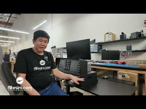 Flight Simulator Height-Adjustable Desk by FliteSim.com