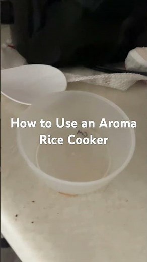 How to Use an Aroma Rice Cooker (New college student tutorial) 😬#ricecooker