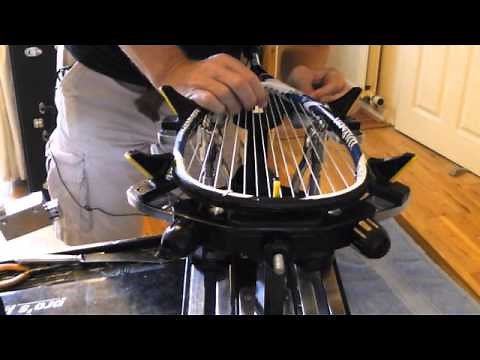 How to restring tennis, squash & badminton rackets. Full step by step video tutorial