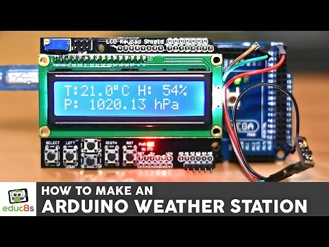 Arduino Project: Weather Station with a BME280 sensor and an LCD screen with Arduino Mega