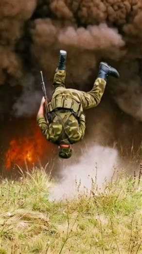 A military mortar explodes and breaks both legs with a vertebra.#shorts #trending